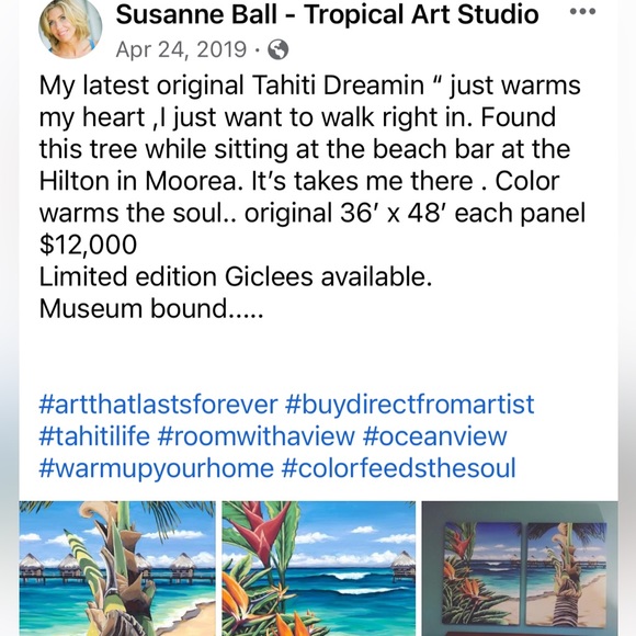 NIP! Artist Susanne Ball Hawaiian Giclee/Print - Picture 10 of 11